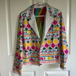 Anu Southwest Style Colorful Embroidered Women's Jacket